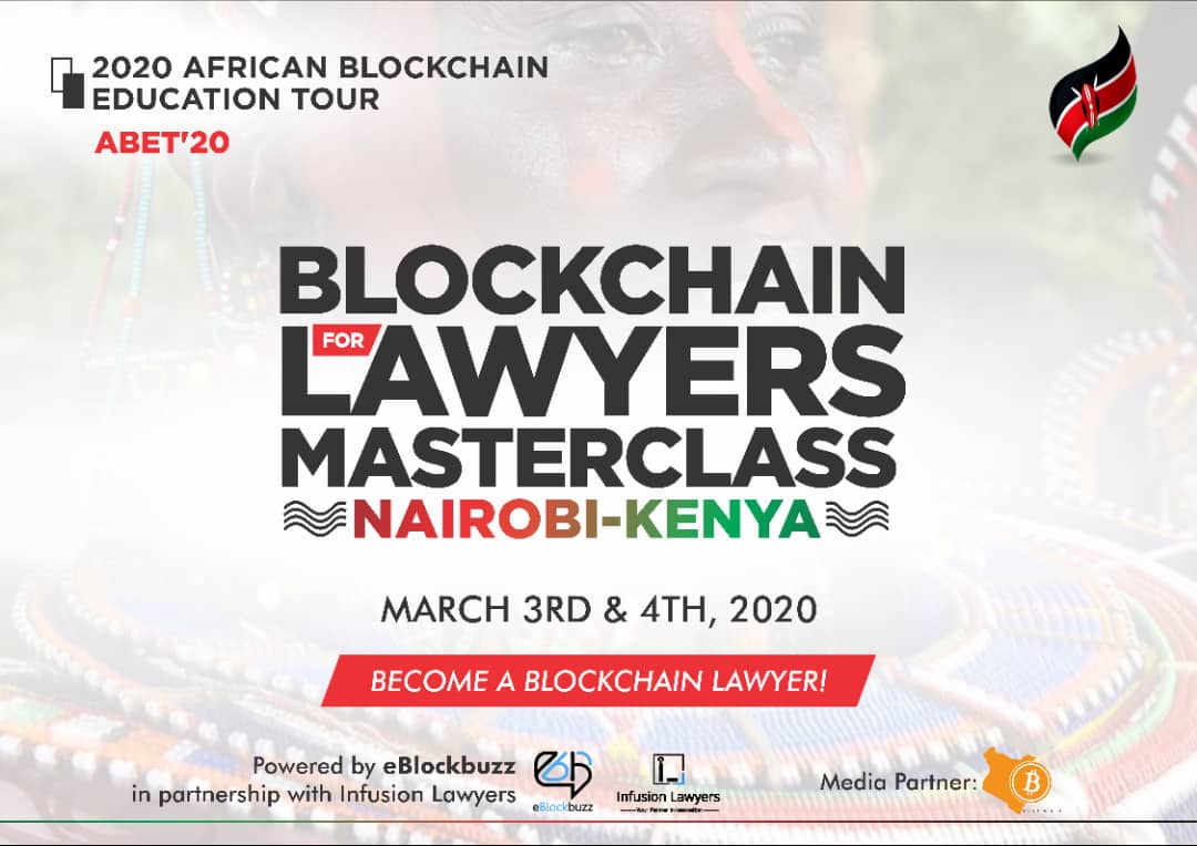 Blockchain for Lawyers Masterclass moves to Nairobi, 3-4 March 2020. See why you must attend!